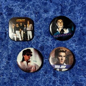Vintage 80s Duran Duran pins